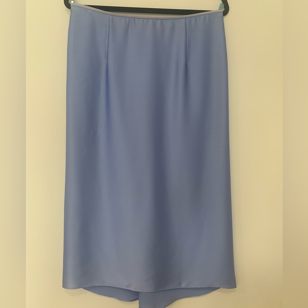 VINCE Blue Satin Skirt -Sz 10